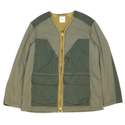 Sage-de-Cret-Field-Jacket-Khaki-Flat-Front