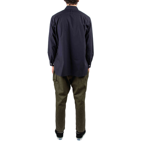 Sage de Cret Regular Collar Long Shirt Navy