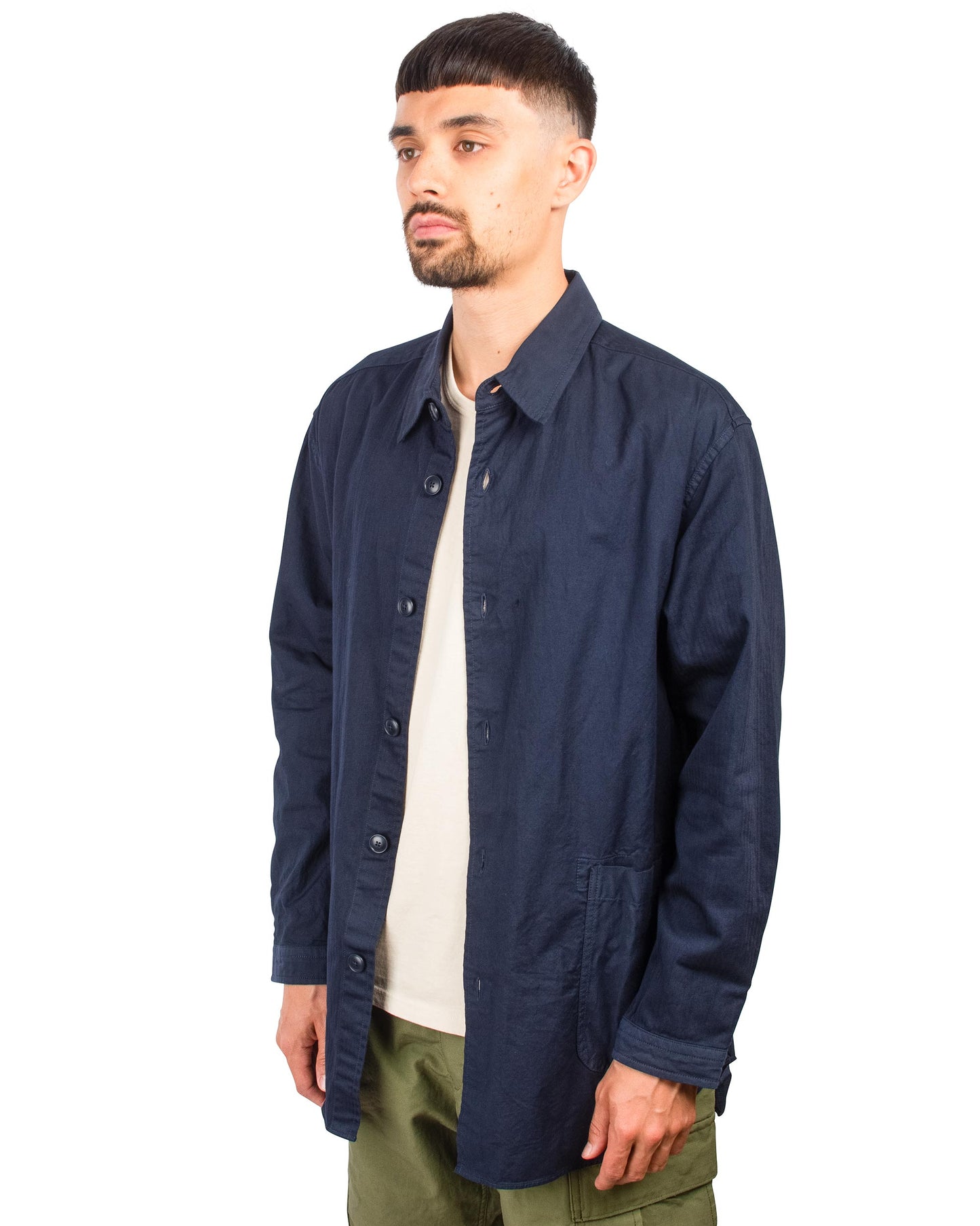 Sage de Cret Shirt Jacket Navy Multi Close