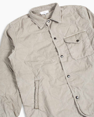 Save Khaki United Quilted Shirt Jacket Khaki Detail