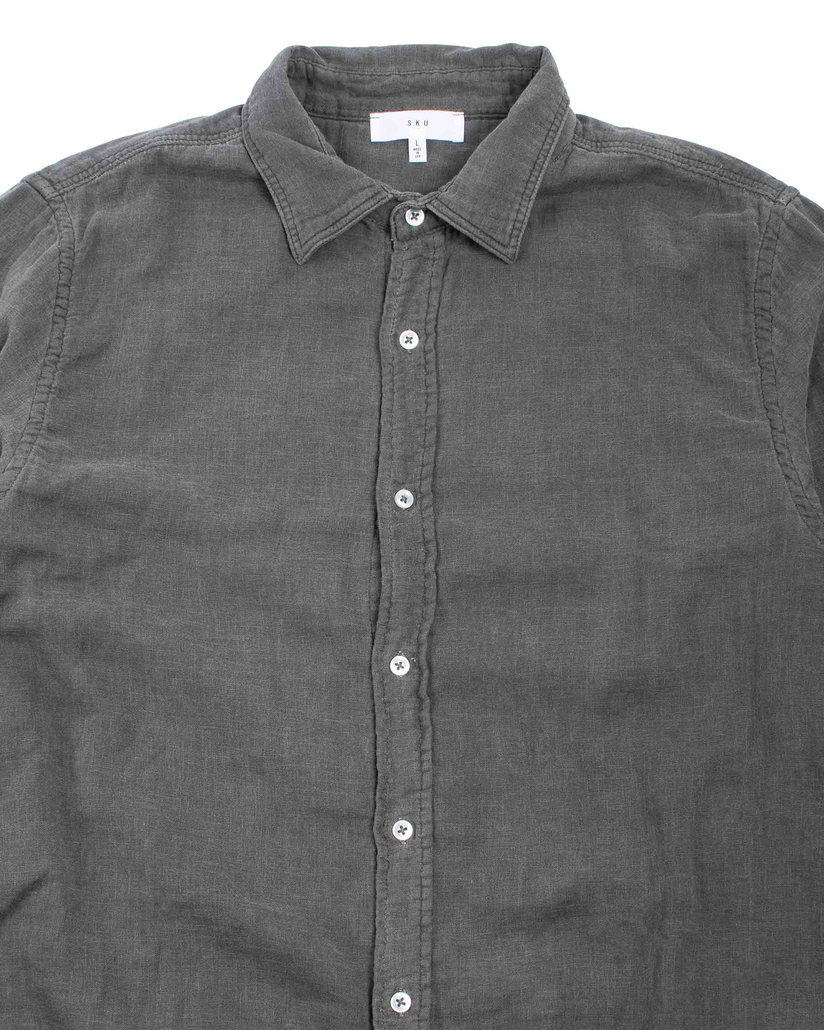 Save Khaki United Triple Gauze Easy Shirt Black Details