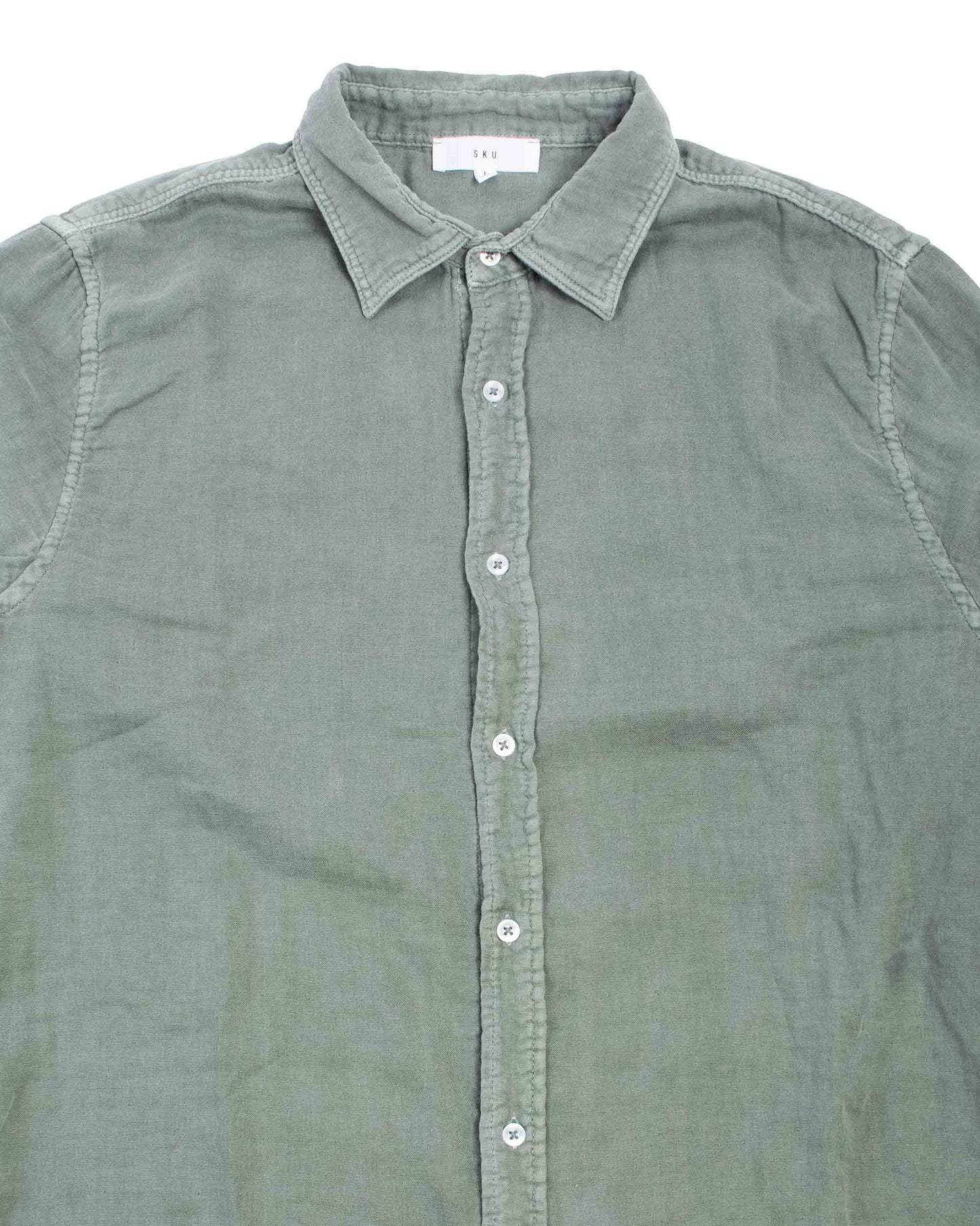 Save Khaki United Triple Gauze Easy Shirt Sage Details