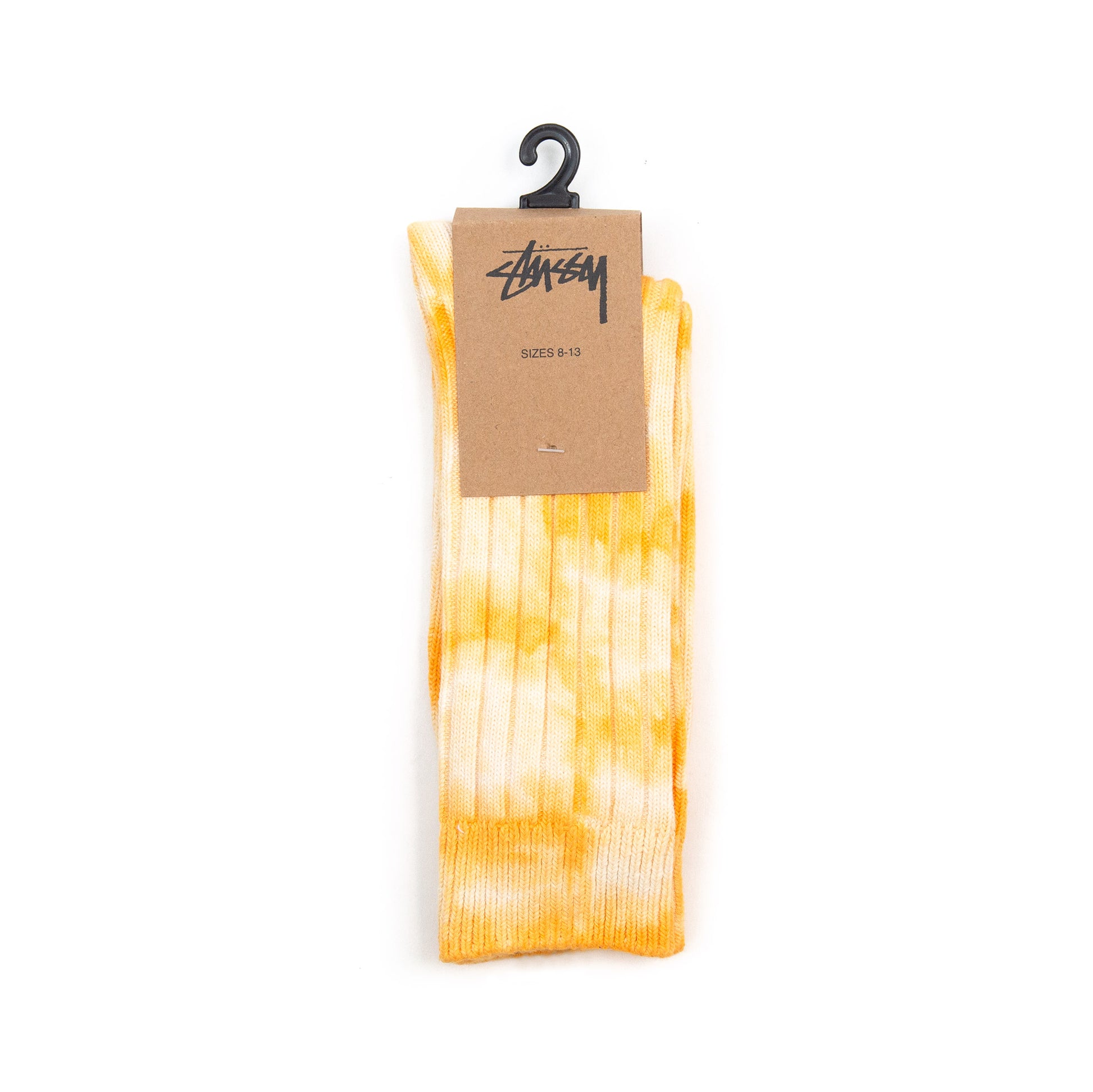 Stüssy Dyed Ribbed Crew Socks Yellow