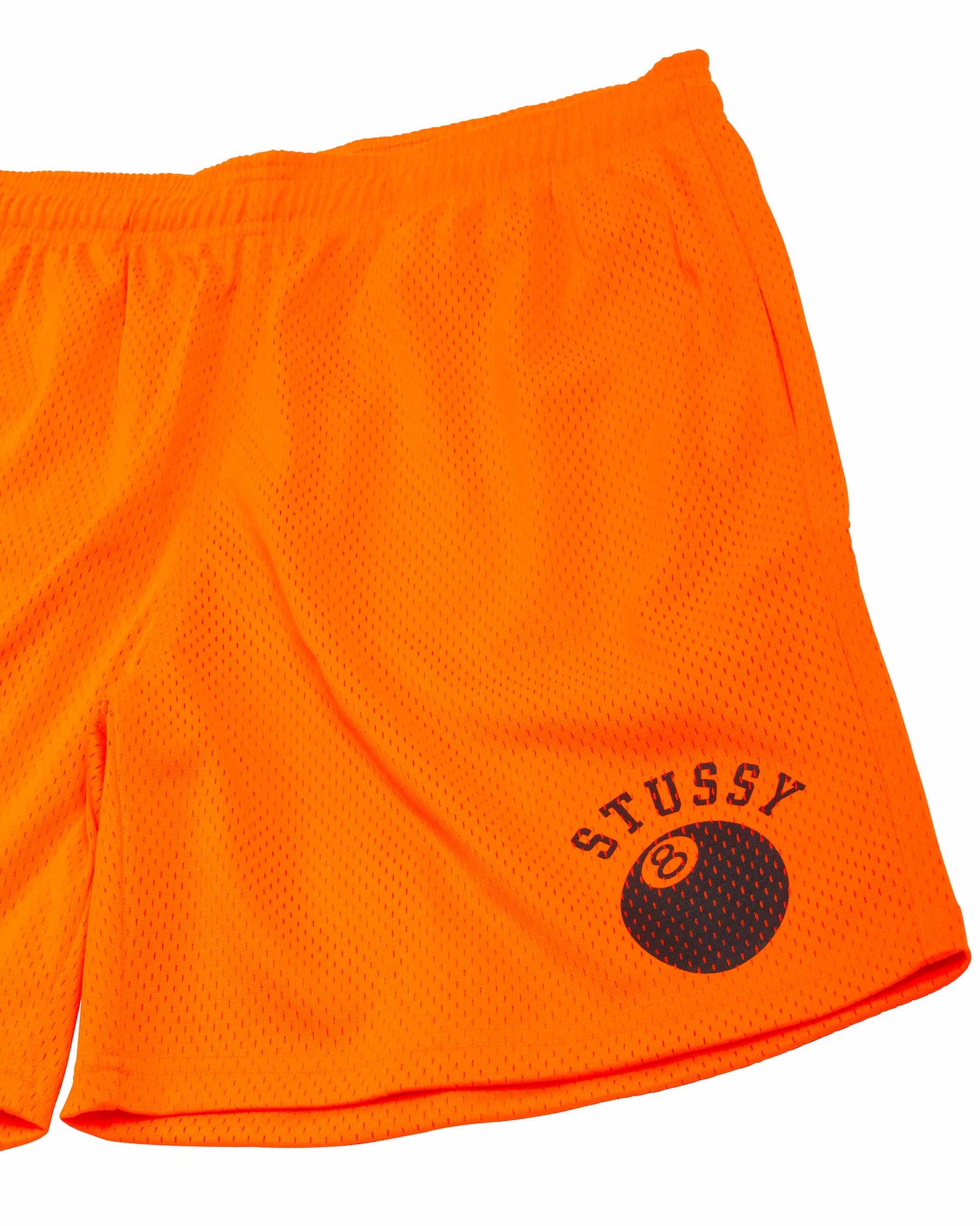 Stüssy 8-Ball Mesh Short Orange Details