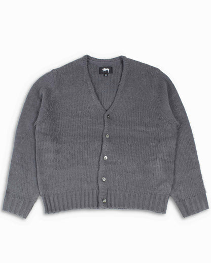 Stüssy Brushed Cardigan Charcoal