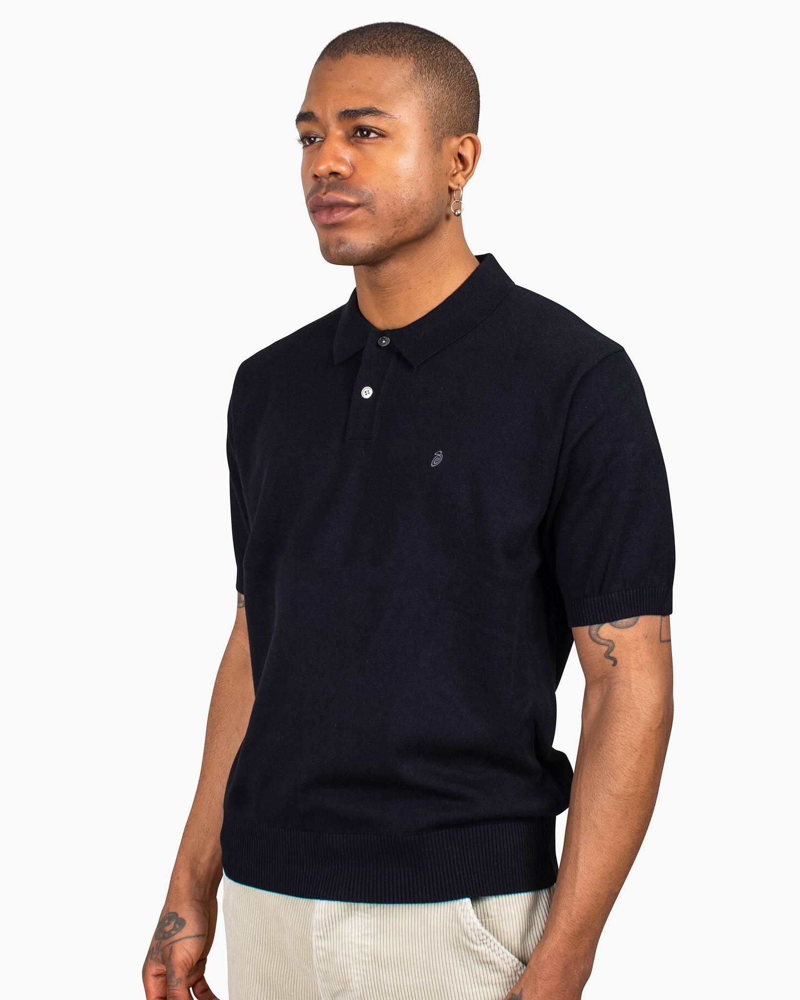 STUSSY CLASSIC SS POLO SWEATER ニットポロ-