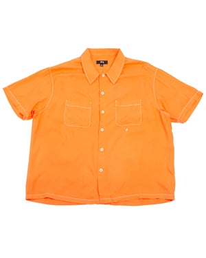 Stüssy Contrast Pick Stitched Shirt Peach