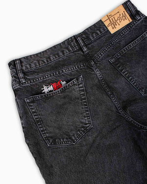 Stüssy Double Dye Big 'Ol Jeans Black Detail