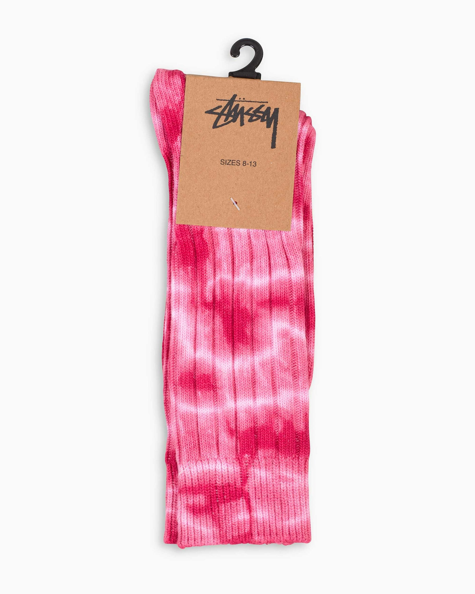 Stüssy Dyed Ribbed Crew Socks Amber Package