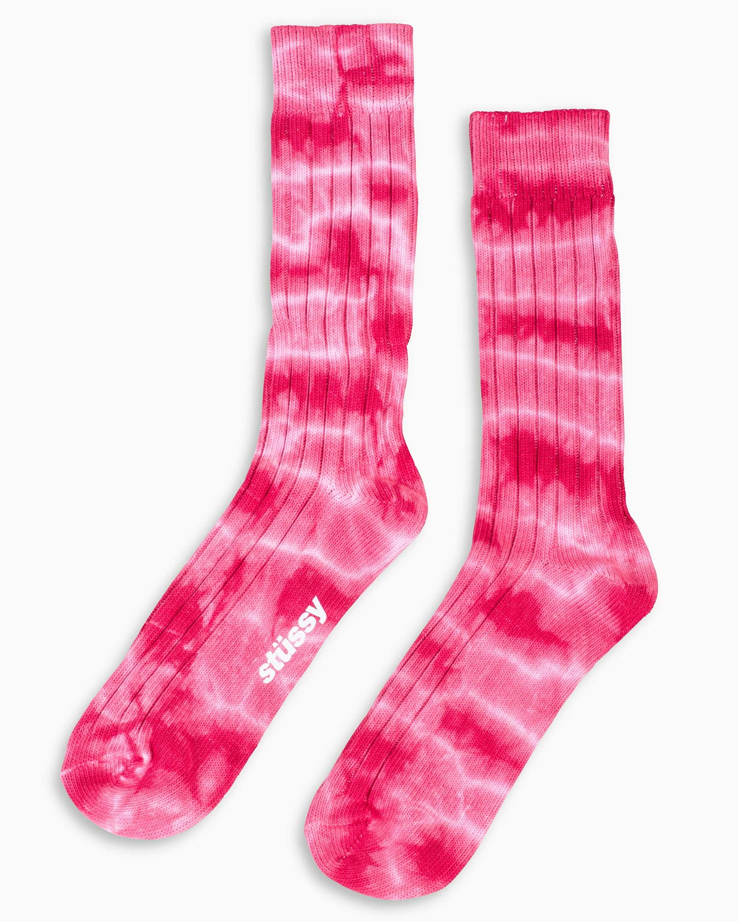 Stüssy Dyed Ribbed Crew Socks Amber