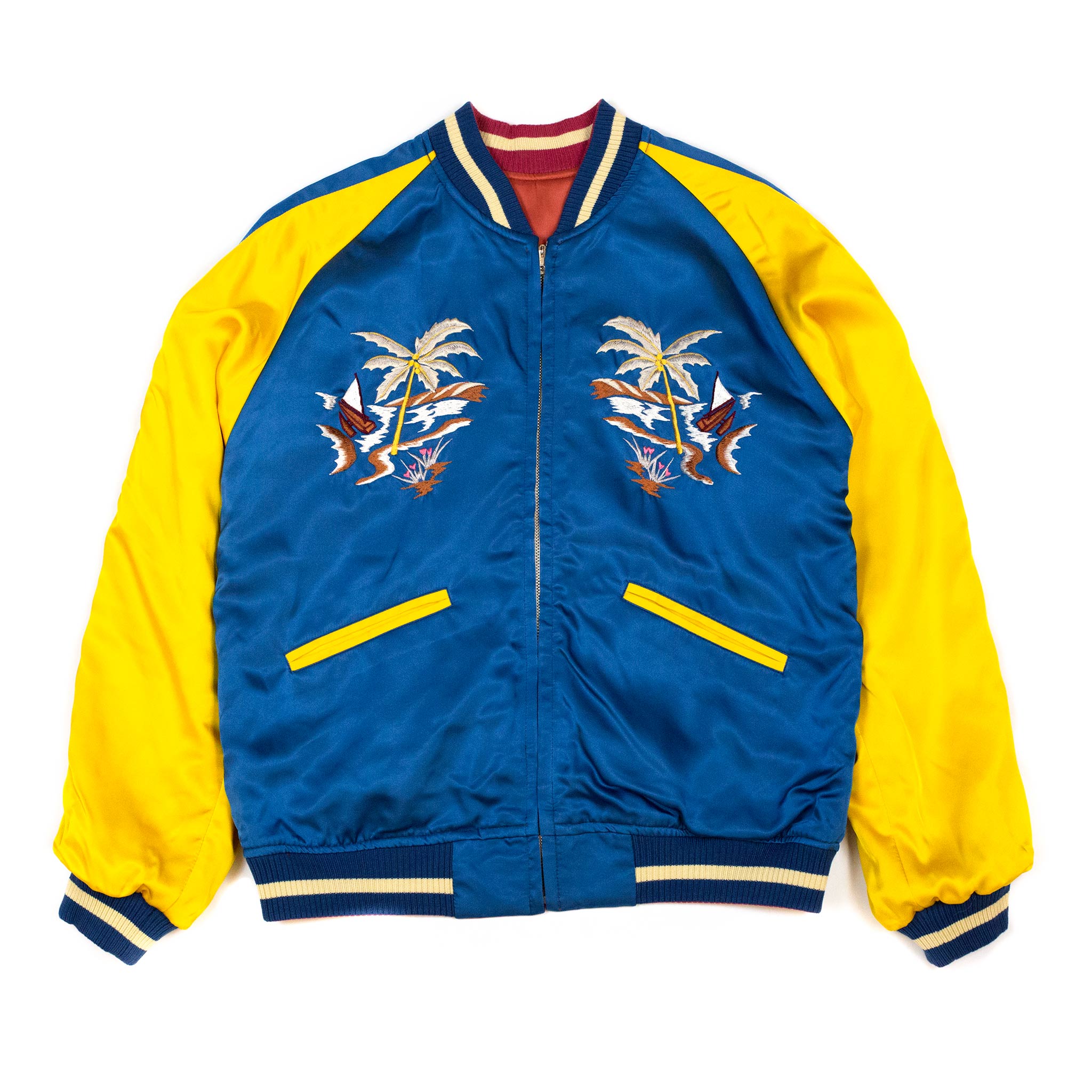 リアルマッコイズ MJ20026 スカジャケット / フィリピンレッド/ブルー