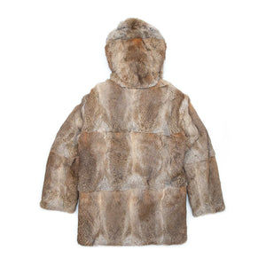 The Real McCoy's MJ20123 Yeti Hooded Fur Coat Brown