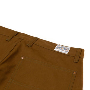 The Real McCoy's MP19102 8HU Canvas Double Knee Work Trousers Brown