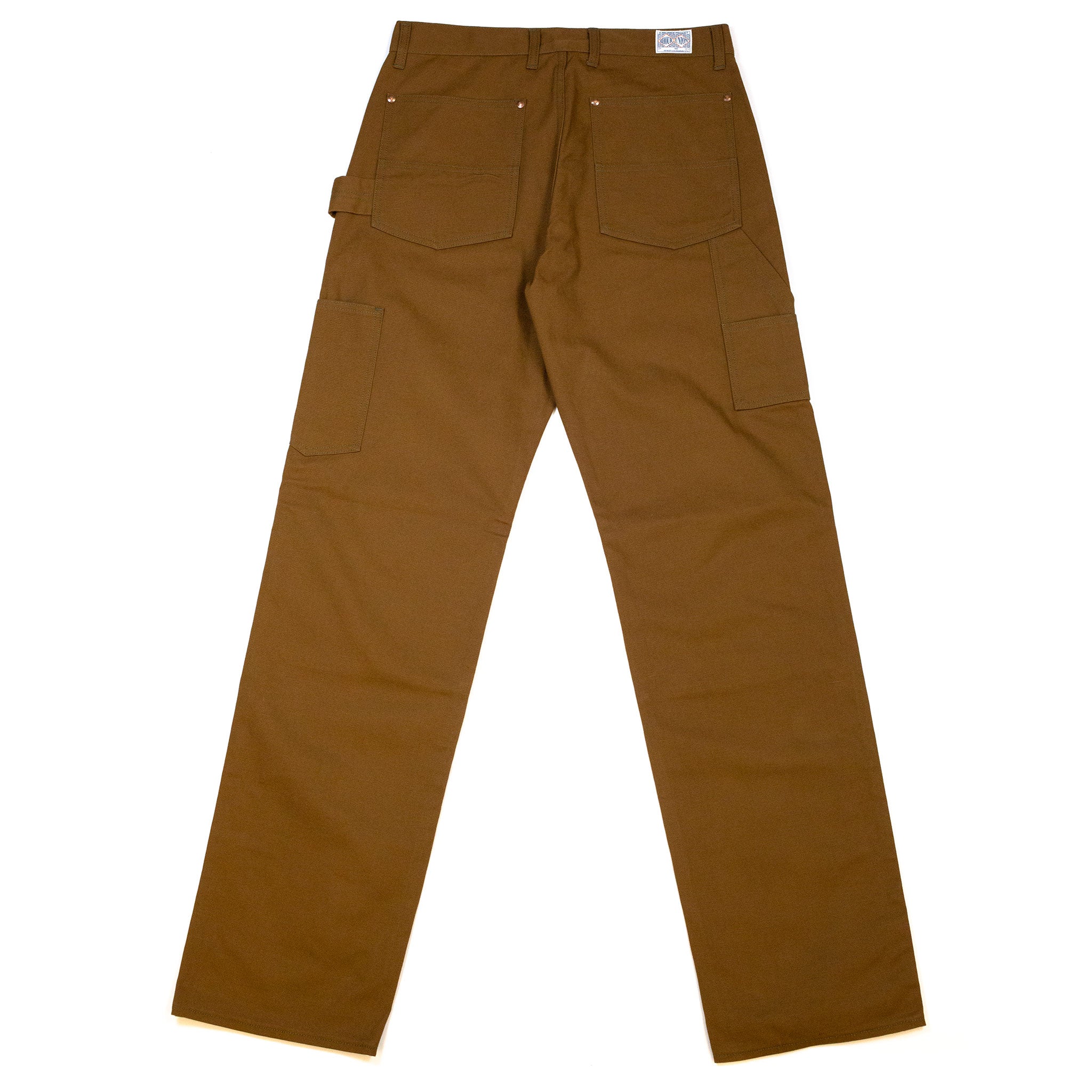 The Real McCoy's MP19102 8HU Canvas Double Knee Work Trousers Brown