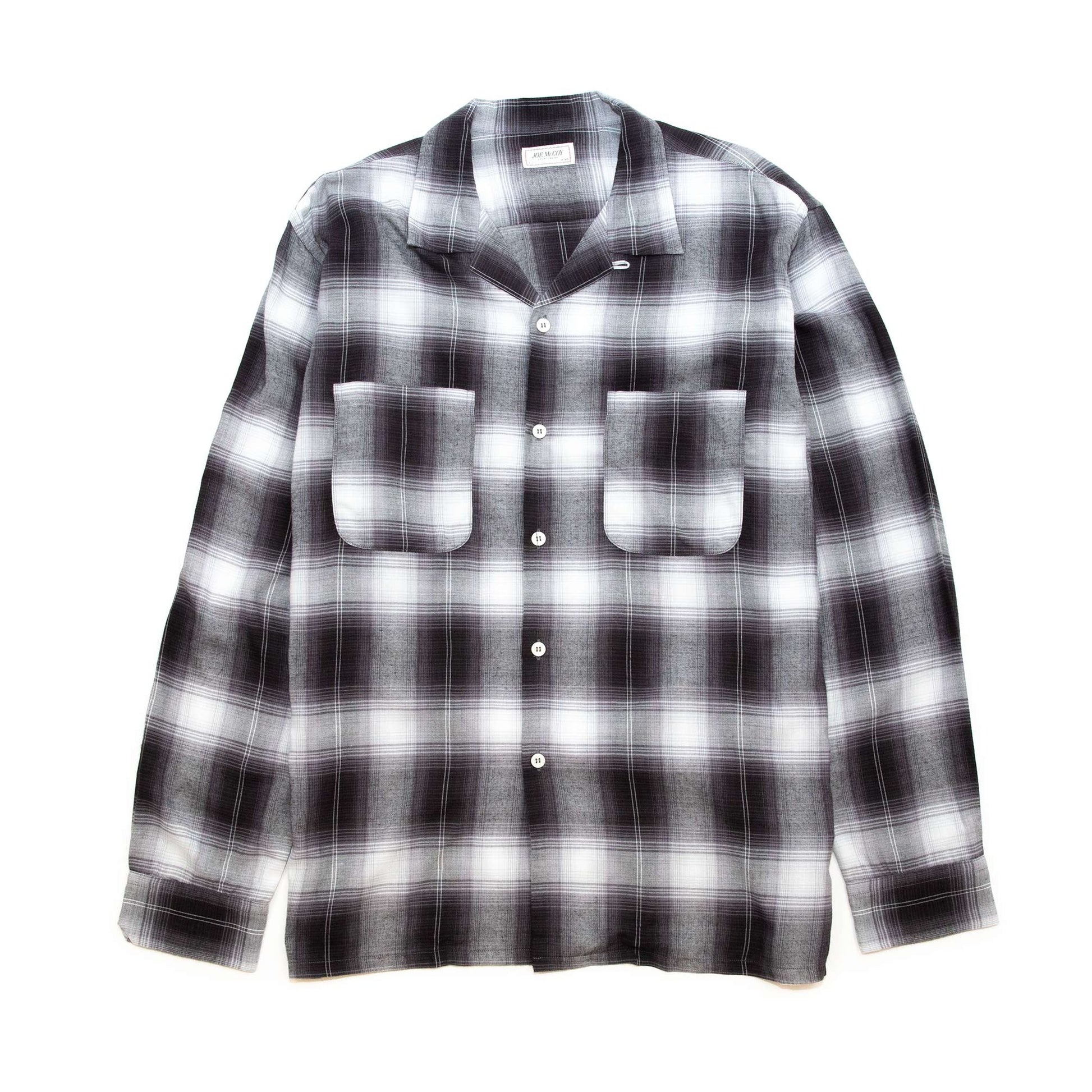 The Real McCoy's MS20102 Shadow Check Rayon Shirt Silver Grey