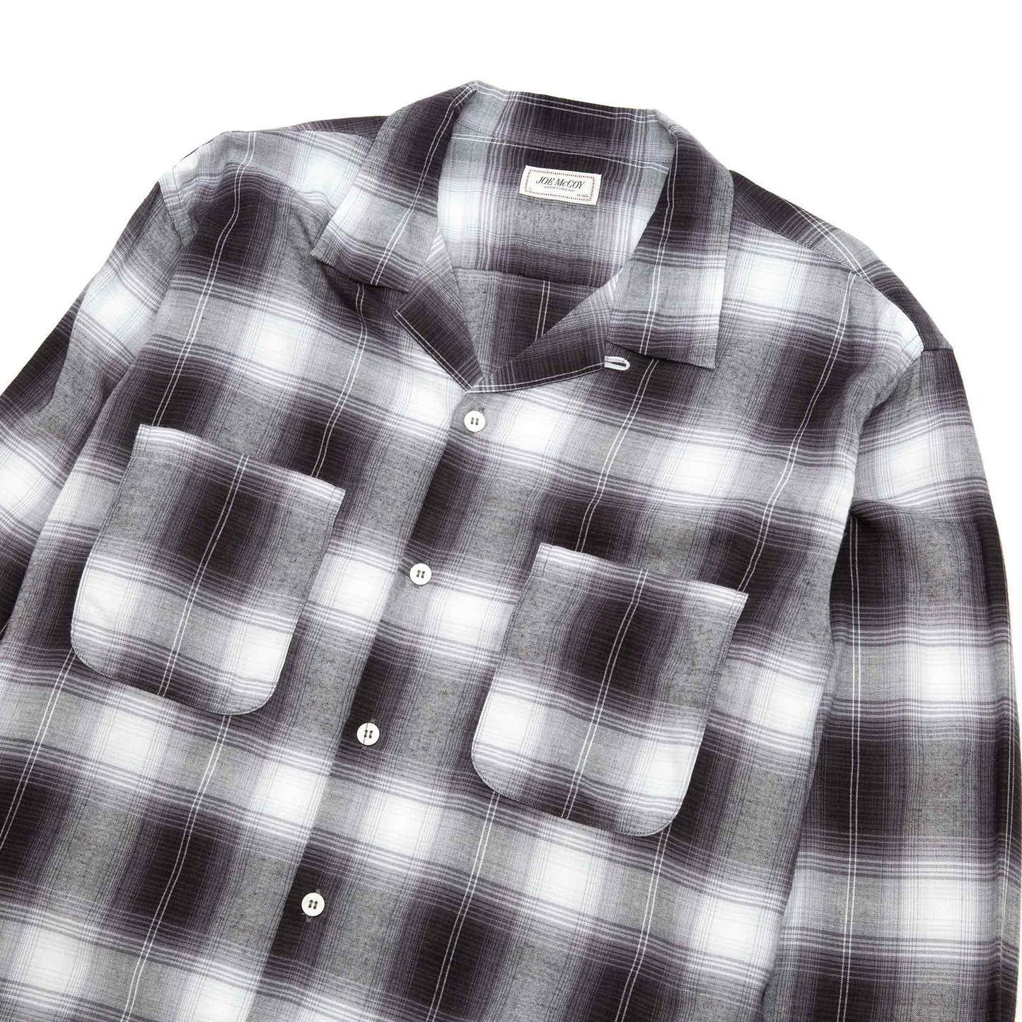 The Real McCoy's MS20102 Shadow Check Rayon Shirt Silver Grey