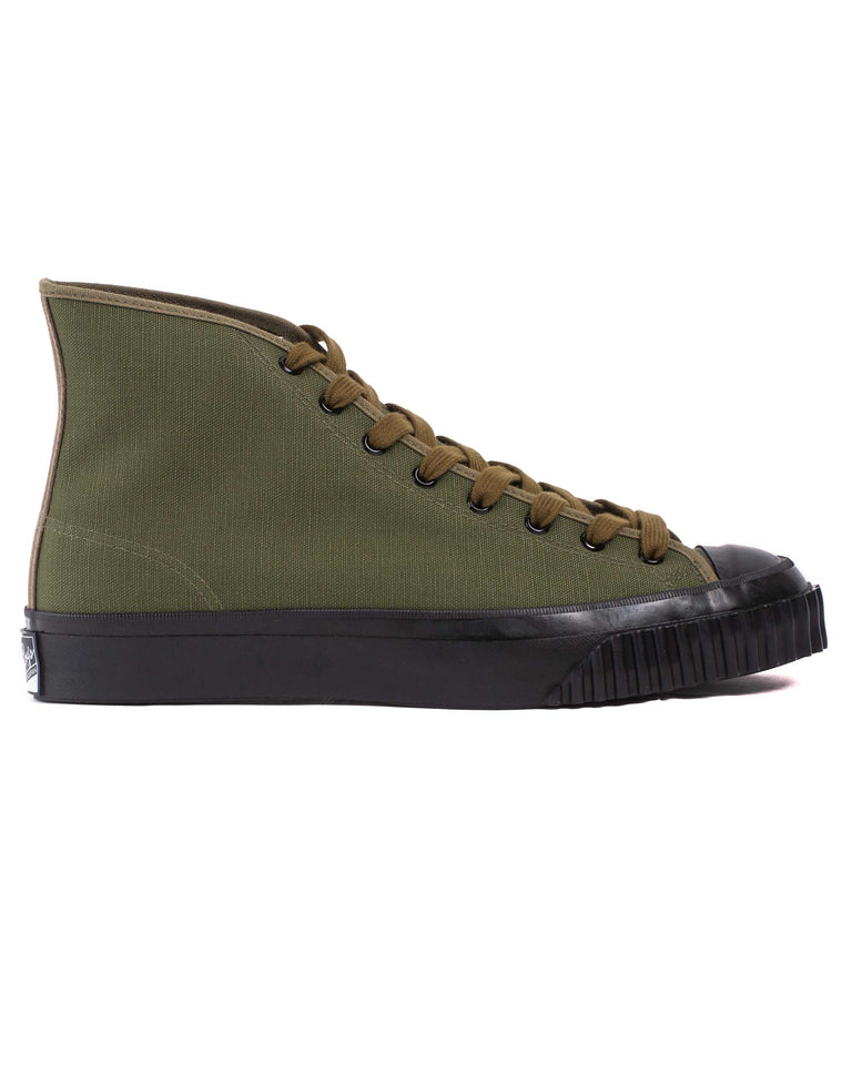 The Real McCoy's MA17010 Military Canvas Training Shoes Olive