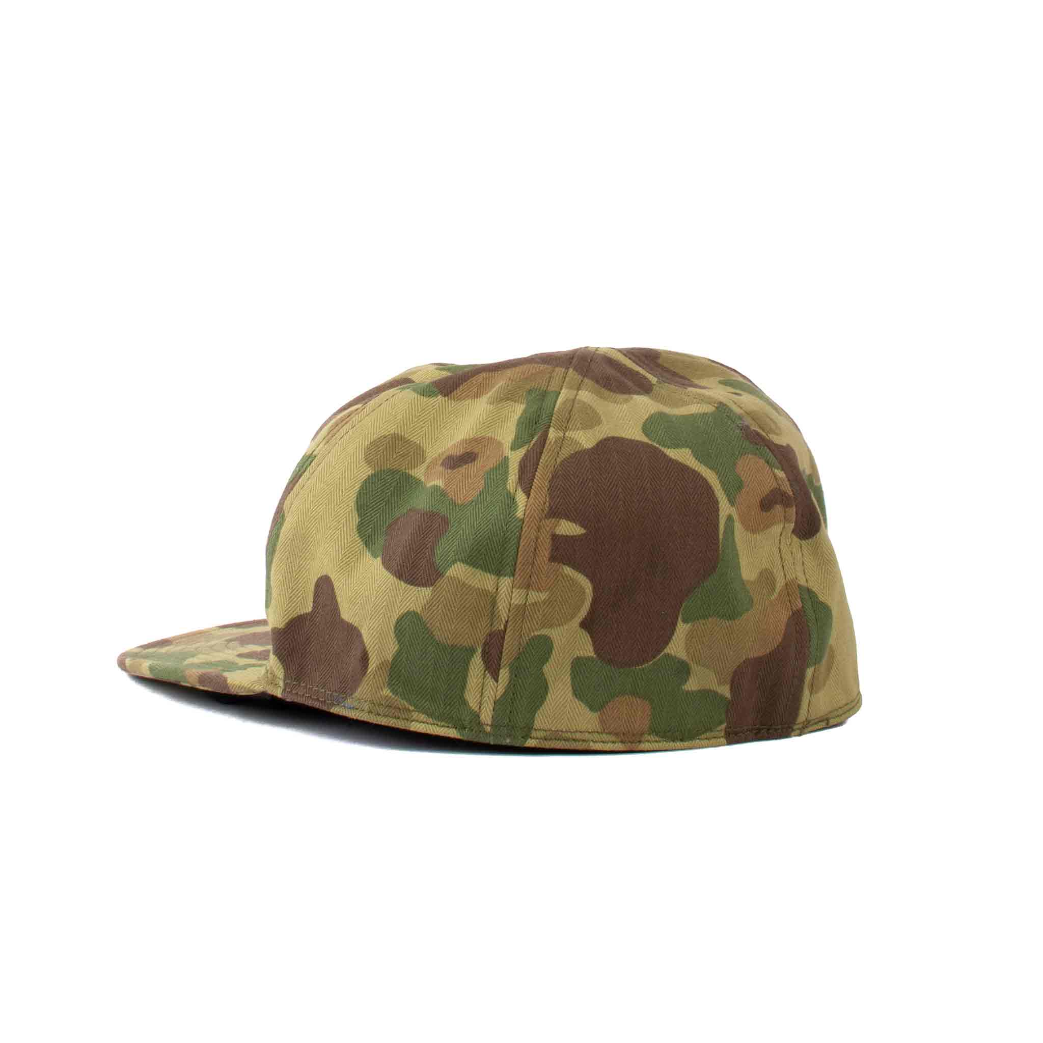 The Real McCoy's MA19004 Frogskin Mechanic Cap Green Back