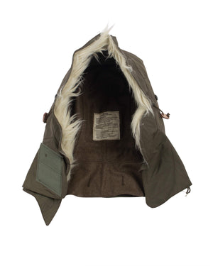 The Real McCoy's MA21101 Hood, Winter, W/ Synthetic Fur Ruff Olive