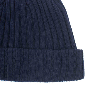 The Real McCoy's MA21105 Wool Cashmere Knit Cap Navy Close
