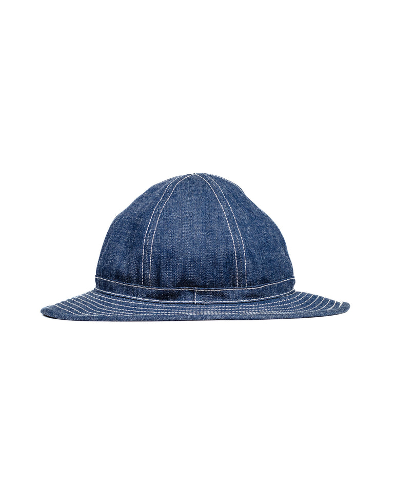 The Real McCoy's MA23002 Hat, Working, Denim, Blue Indigo