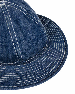 The Real McCoy's MA23002 Hat, Working, Denim, Blue Indigo Fabric