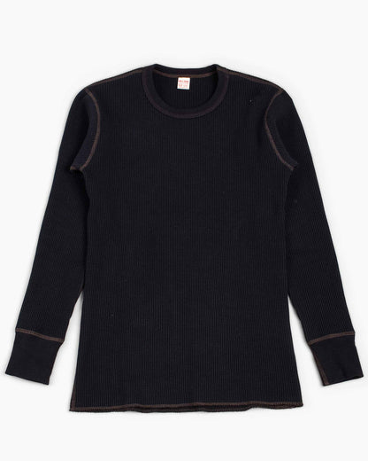 The Real McCoy's MC12123 Thermal Shirts Long Sleeve Black