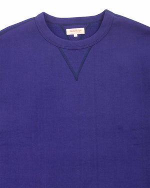 The Real McCoy’s MC13111 Loopwheel Crewneck Sweatshirt Purple Detail