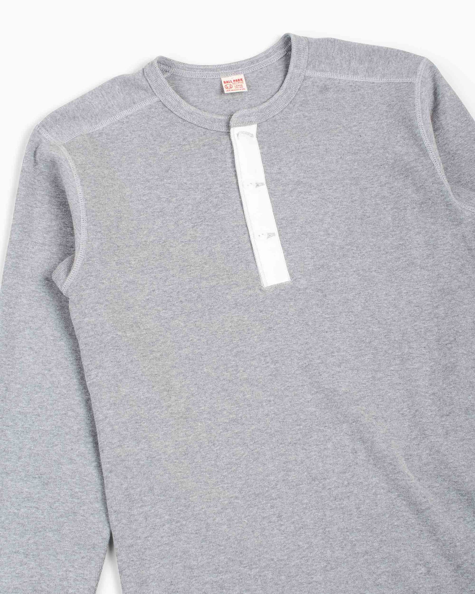 The Real McCoy's MC16117 Union Shirt Long Sleeve Grey Details