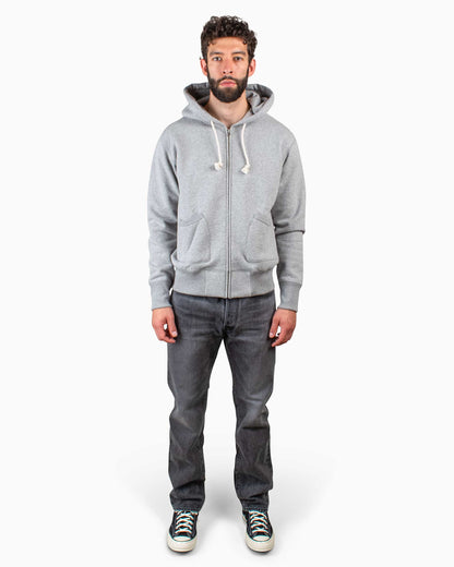 The Real McCoy’s MC18115 12oz. Full Zip Parka Medium Grey Model