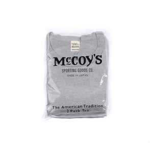 The Real McCoy's MC20000 2pcs Pack Tee Grey Pack