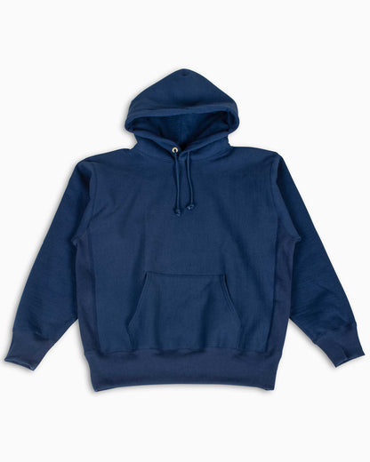 The Real McCoy's MC20113 Heavyweight Hooded Sweatshirt Navy