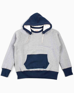 The Real McCoy's MC20119 Double Face After-Hooded Sweatshirt Grey/Navy
