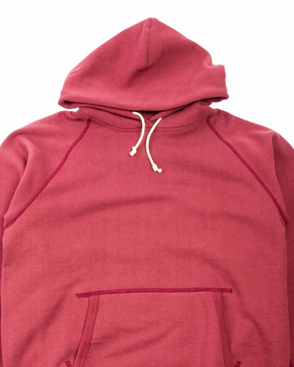 The Real McCoy's MC21017 9oz. Loopwheel Parka Maroon Details