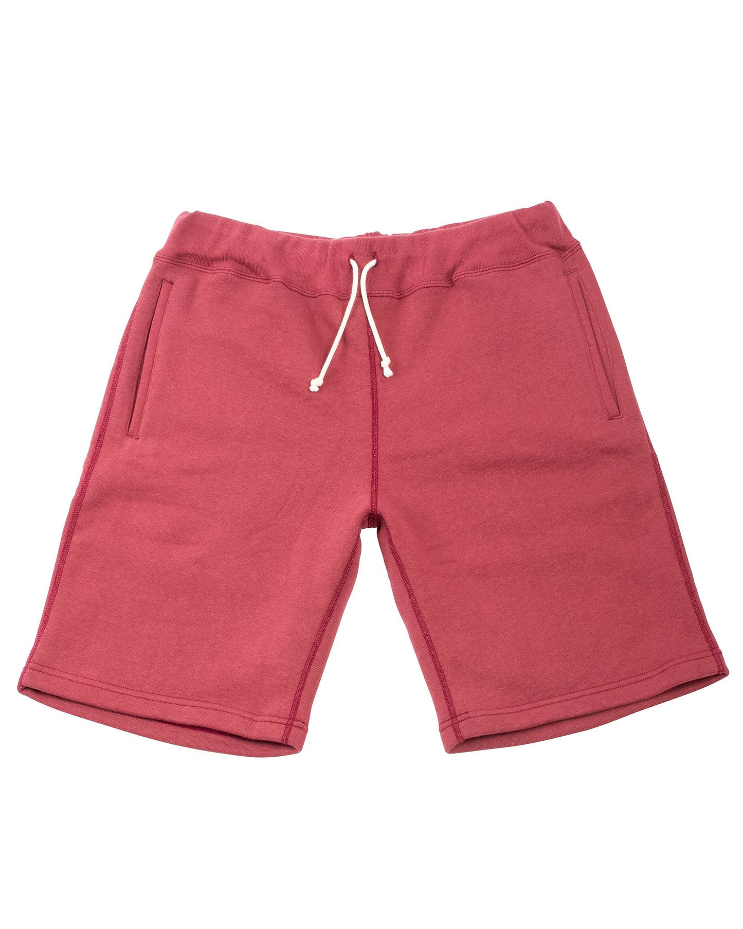 The Real McCoy's MC21019 9oz. Loopwheel Sweatshorts Maroon