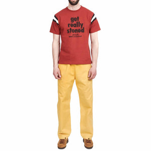 The Real McCoy's MC21027 Cotton Athletic Jersey / Get Really Stoned Red Model