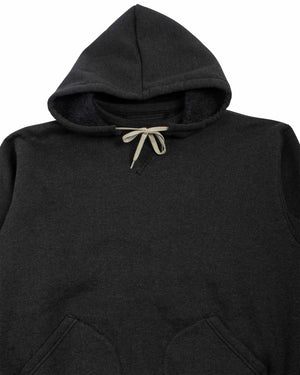 The Real McCoy’s MC21106 13 oz. Wool Loopwheel Hooded Sweatshirt Black Detail