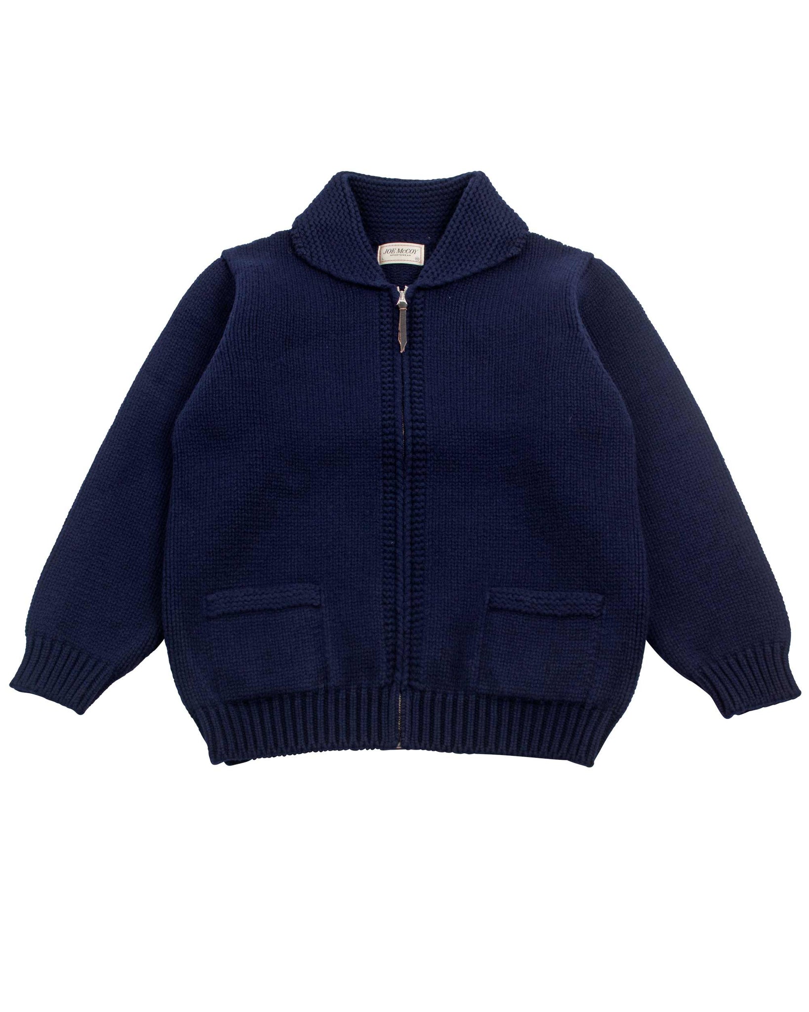 The Real McCoy's MC21113 Heavy Wool Cashmere Sweater Navy