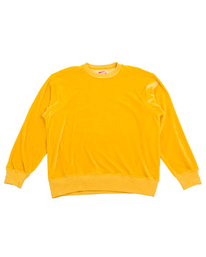 The Real McCoy's MC22002 Cotton Rayon Pile Sweatshirt Yellow