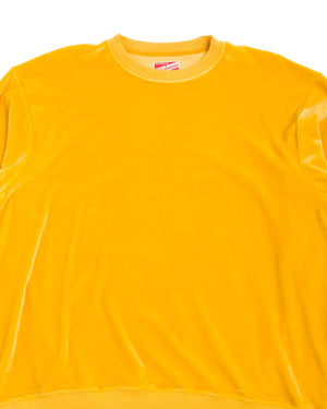 The Real McCoy's MC22002 Cotton Rayon Pile Sweatshirt Yellow Details