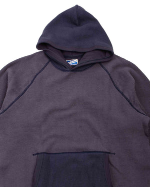 The Real McCoy's MC22005 Thermal Sweatshirt (Two-Tone) Navy Details