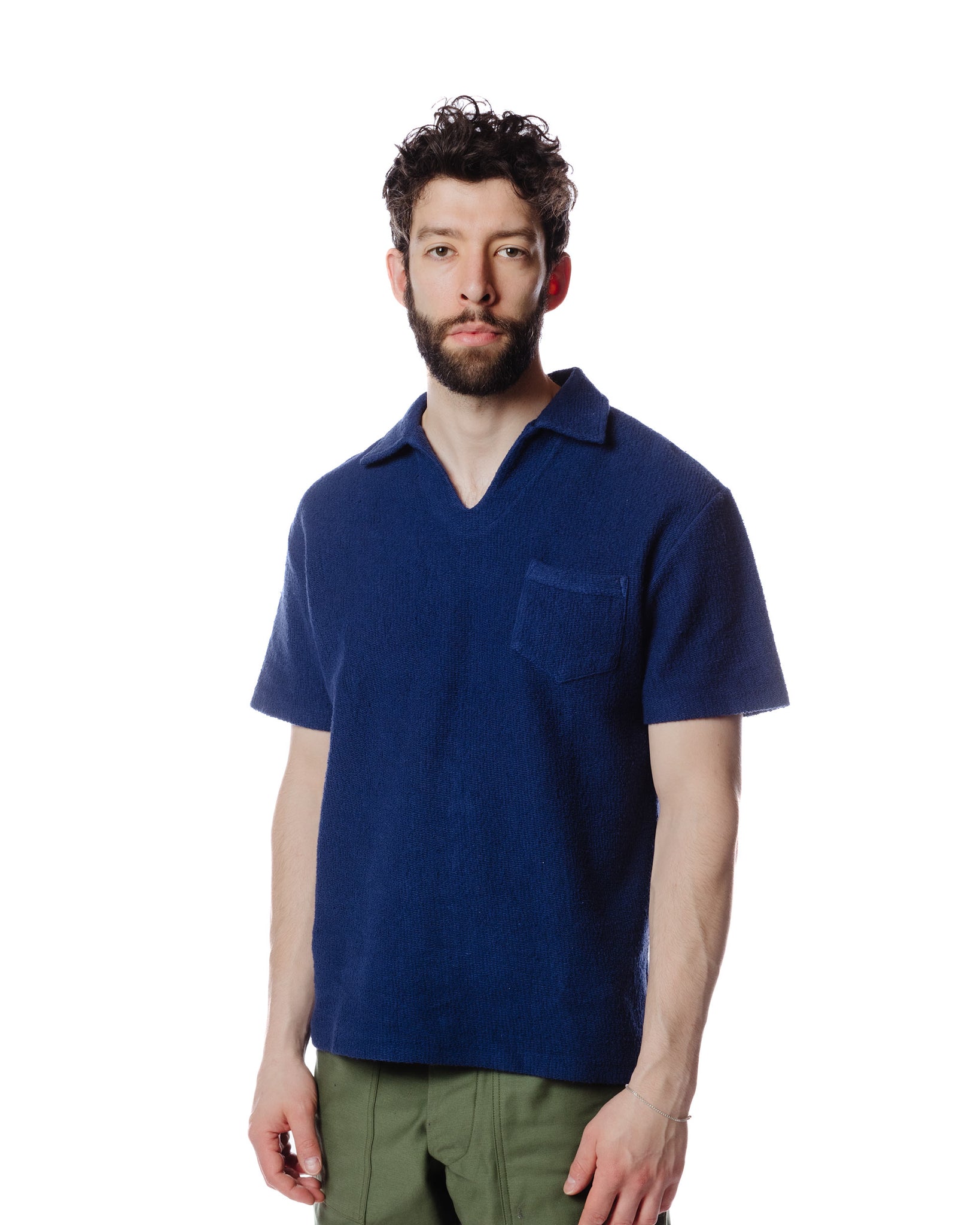 The Real McCoy's MC23017 Cotton Pile Skipper Navy Front