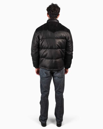 The Real McCoy's MJ20119 Deerskin Down Jacket (Black) Back