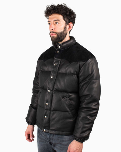 The Real McCoy's MJ20119 Deerskin Down Jacket (Black) Close