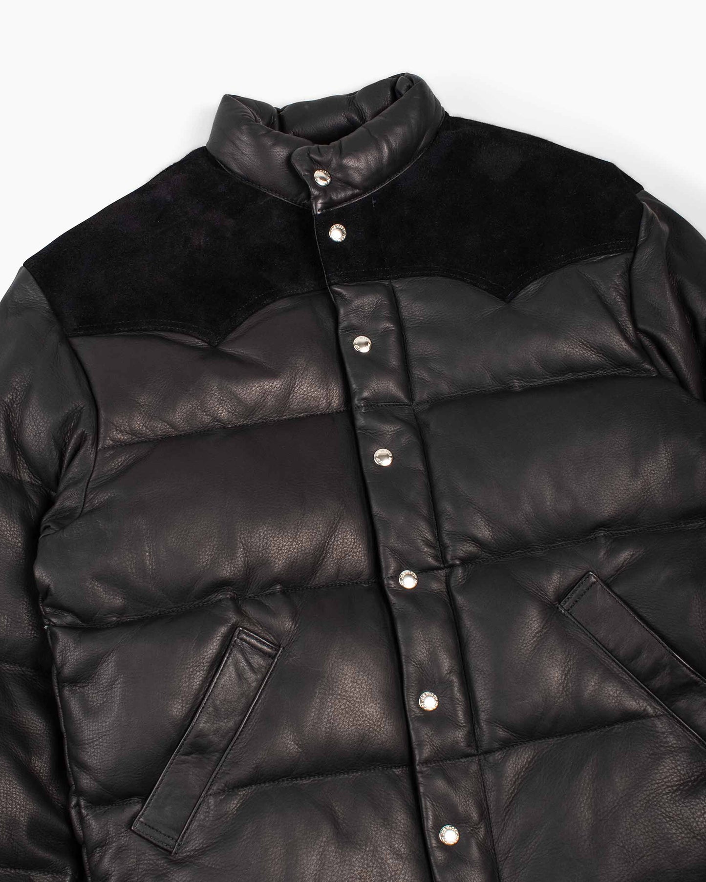 The Real McCoy's MJ20119 Deerskin Down Jacket (Black) Details