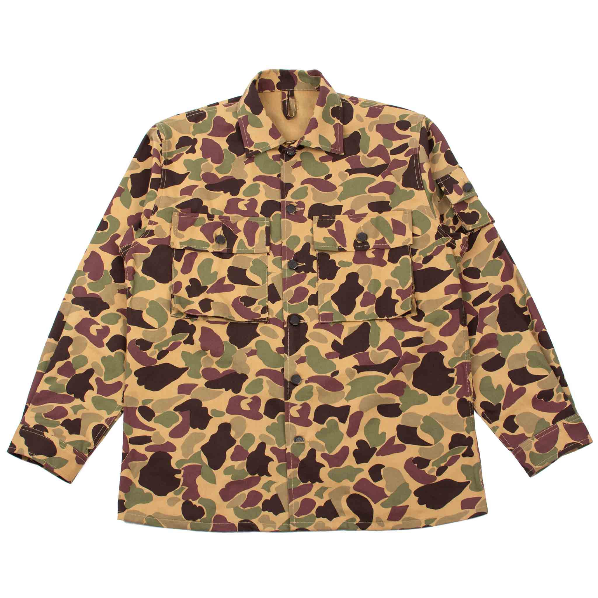The Real McCoy's MJ21013 Beo Gam Camouflage Shirt Beige