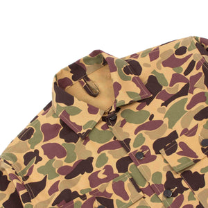 The Real McCoy's MJ21013 Beo Gam Camouflage Shirt Beige Detail