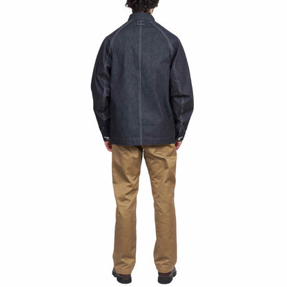 The Real McCoy's MJ21019 8HU WW2 Denim Chore Coat Indigo Back