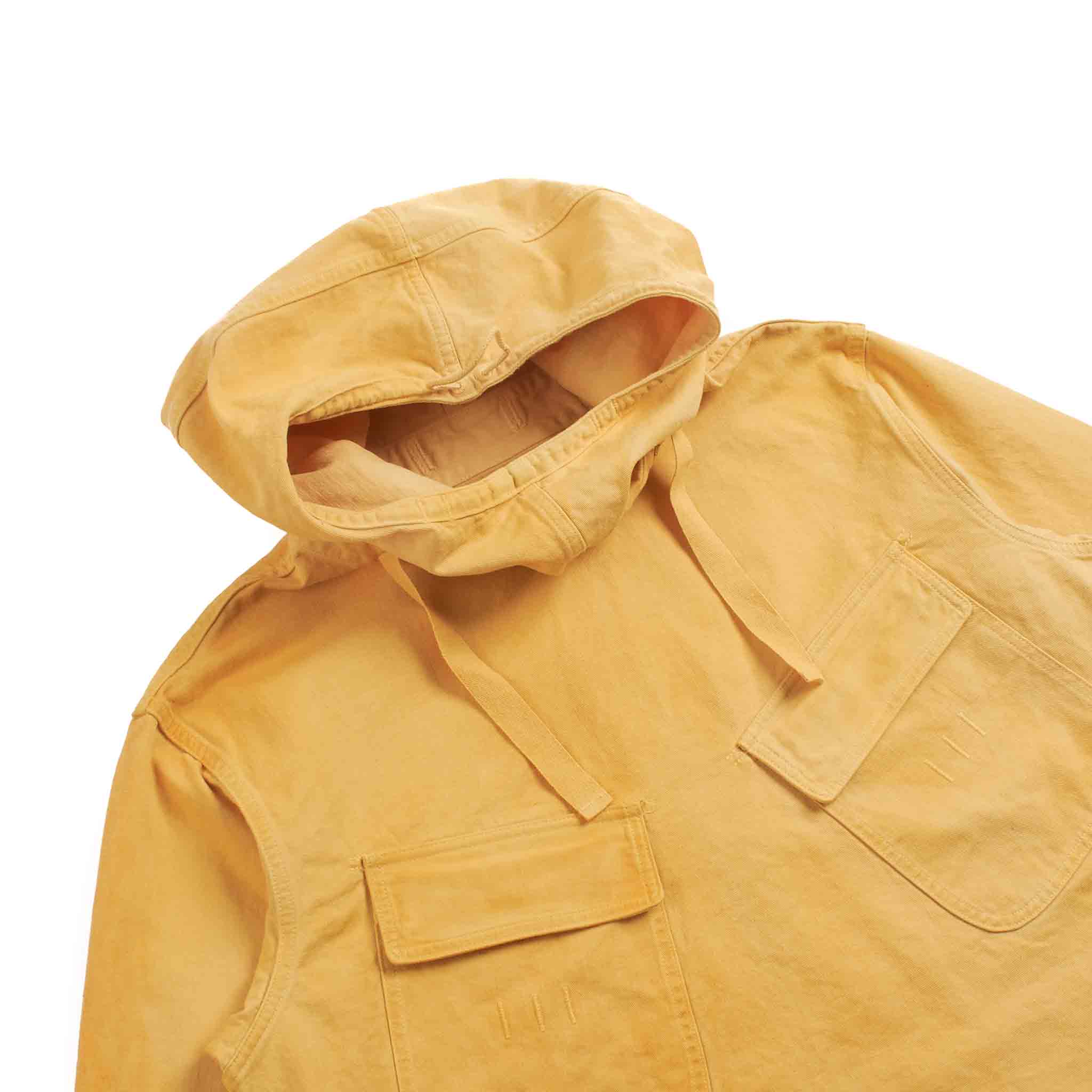 The Real McCoy's MJ21022 USN Salvage Smock Parka (Over-Dyed) Yellow Detail