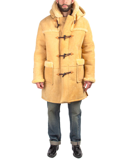 The Real McCoy's MJ21123 Mouton Duffle Coat Beige Model